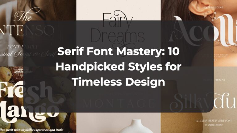 Serif Font Mastery: 10 Handpicked Styles for Timeless Design