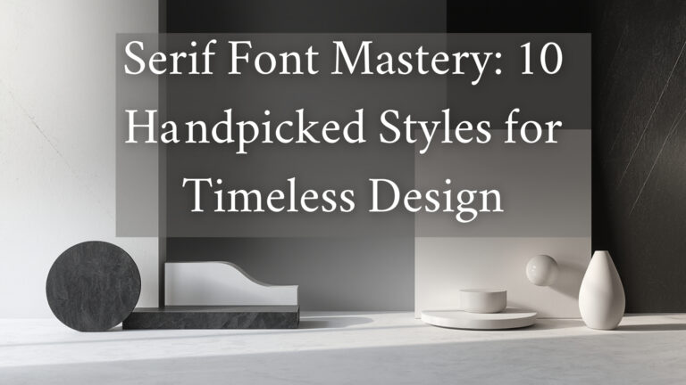 Serif Font Mastery: 10 Handpicked Styles for Timeless Design