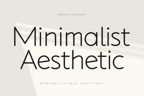 Minimalist Aesthetic Sans Serif Font