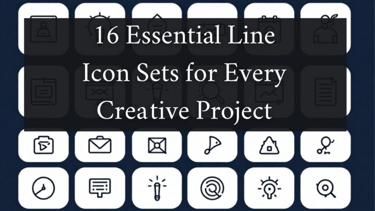 16 Essential Line Icon Sets for Every Creative Project