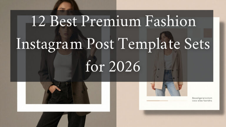 12 Best Premium Fashion Instagram Post Template Sets for 2026