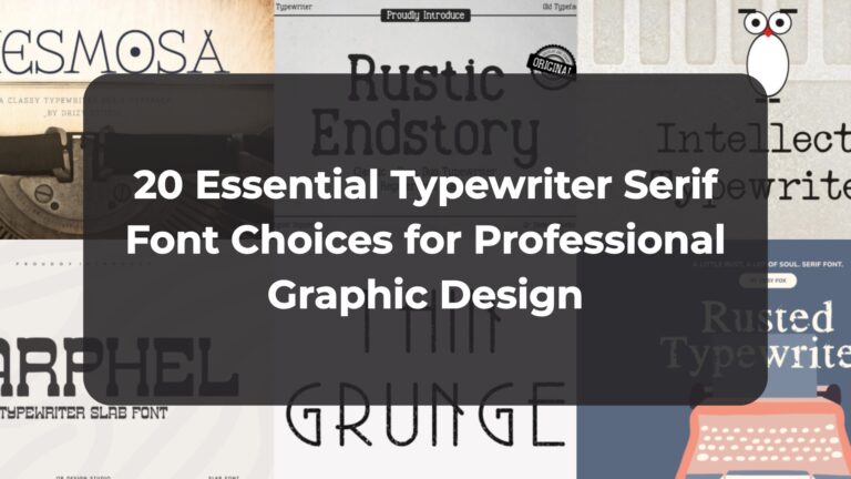 20 Essential Typewriter Serif Font Choices for Professional Graphic Design
