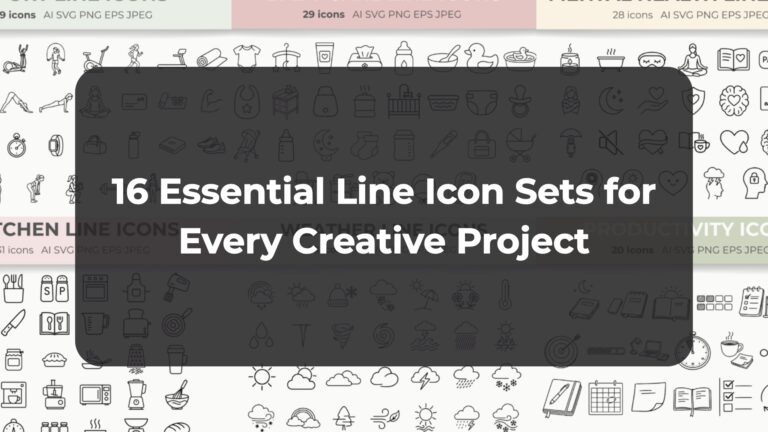 16 Essential Line Icon Sets for Every Creative Project