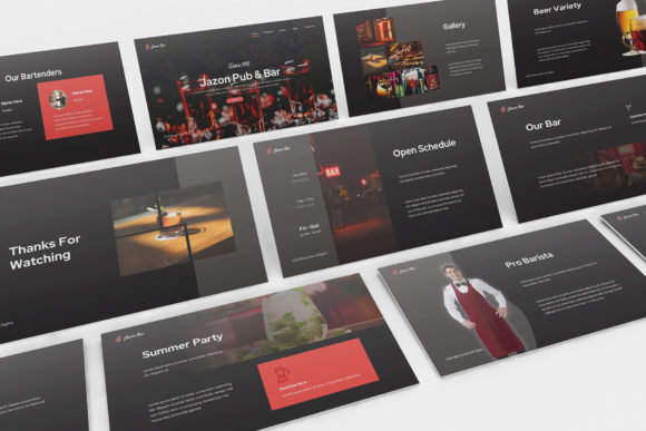 Pub & Bar Keynote Presentation Template
