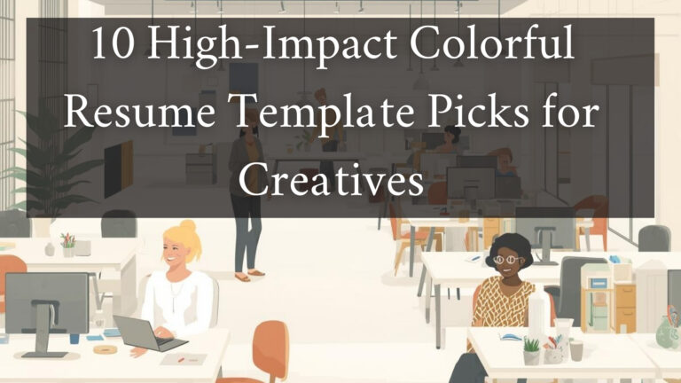 10 High-Impact Colorful Resume Template Picks for Creatives