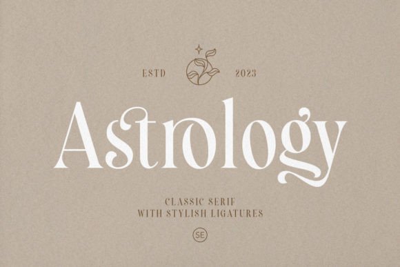 Astrology Stylish Wedding Font