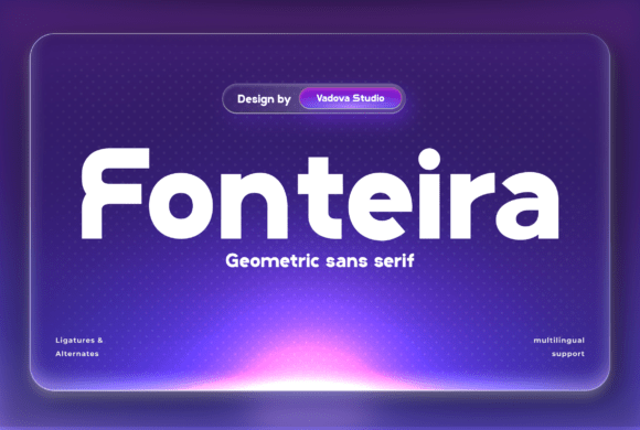 Fonteira Geometric Sans Serif Font