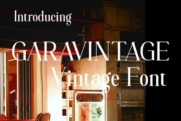 Garavintage Classic Wedding Font