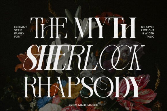 The Myth Sherlock Rhapsody  Elegant Serif Font