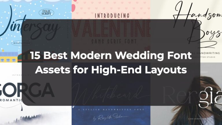 15 Best Modern Wedding Font Assets for High-End Layouts