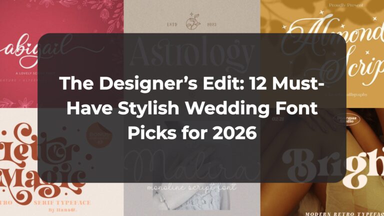 The Designer’s Edit: 12 Must-Have Stylish Wedding Font Picks for 2026