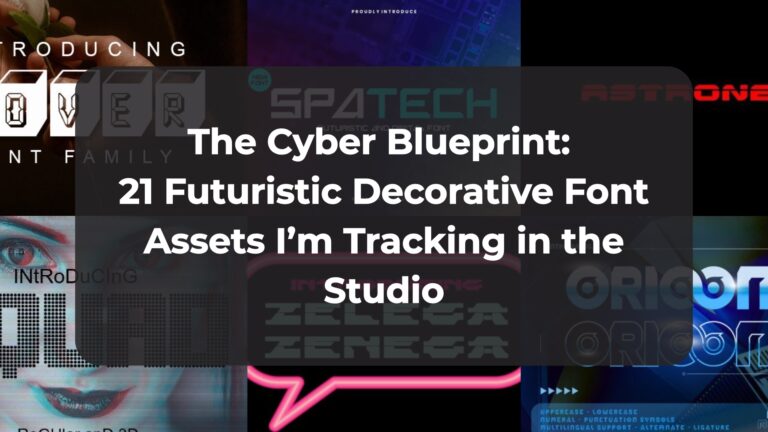 The Cyber Blueprint: 21 Futuristic Decorative Font Assets I’m Tracking in the Studio