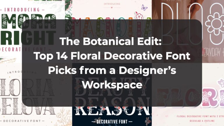The Botanical Edit: Top 14 Floral Decorative Font Picks from a Designer’s Workspace