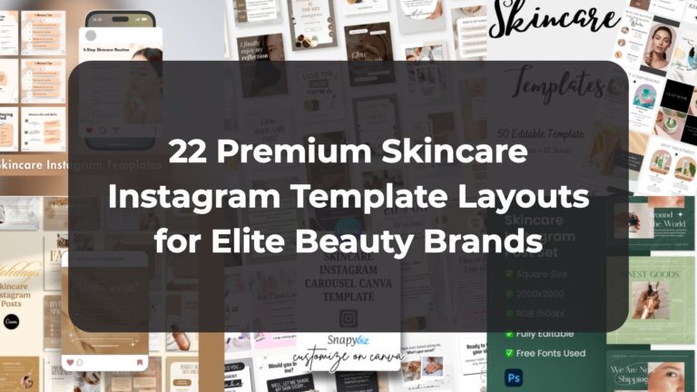 22 Premium Skincare Instagram Template Layouts for Elite Beauty Brands
