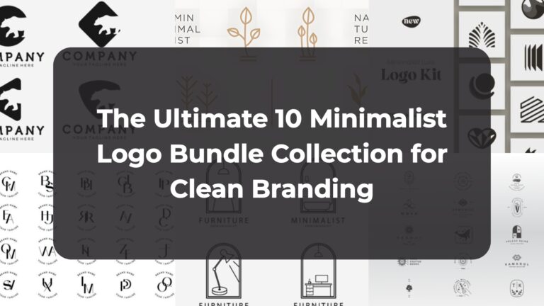 The Ultimate 10 Minimalist Logo Bundle Collection for Clean Branding