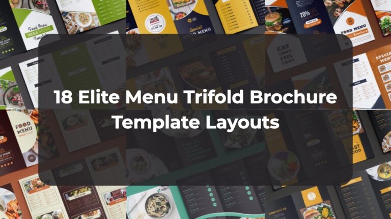 18 Elite Menu Trifold Brochure Template Layouts