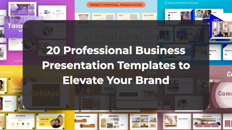 20 Professional Business Presentation Templates to Elevate Your Brand