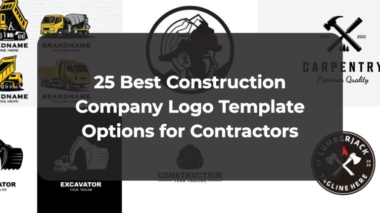 25 Best Construction Company Logo Template Options for Contractors