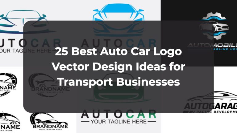 25 Best Auto Car Logo Vector Design Ideas for Transport Businesses