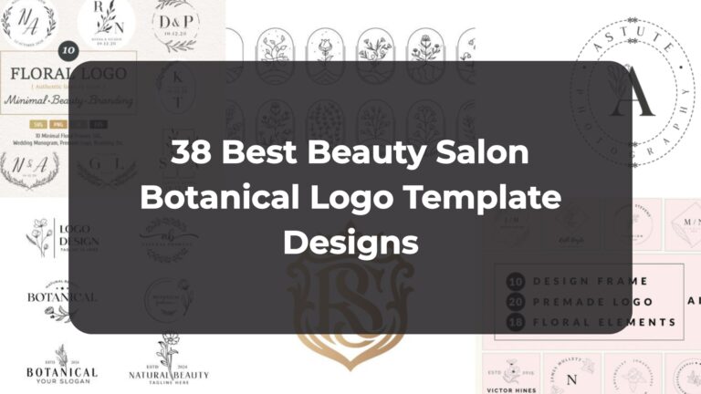 38 Best Beauty Salon Botanical Logo Template Designs