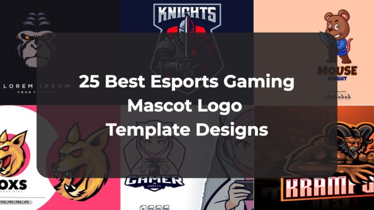 25 Best Esports Gaming Mascot Logo Template Designs
