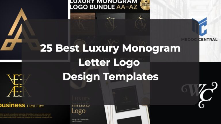 25 Best Luxury Monogram Letter Logo Design Templates