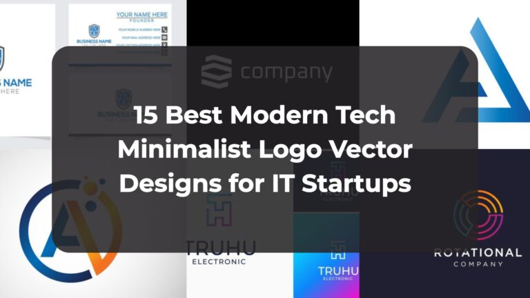 15 Best Modern Tech Minimalist Logo Vector Designs for IT Startups