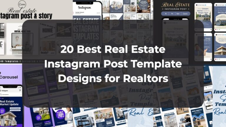 20 Best Real Estate Instagram Post Template Designs for Realtors