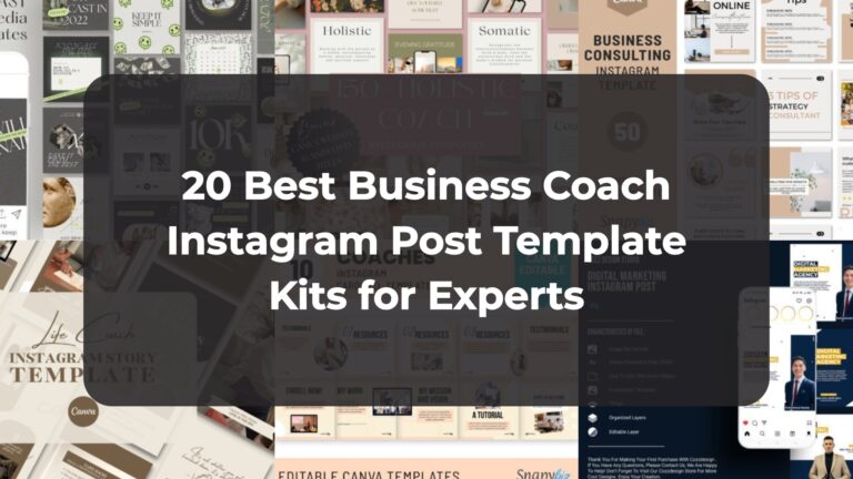 20 Best Business Coach Instagram Post Template Kits for Experts